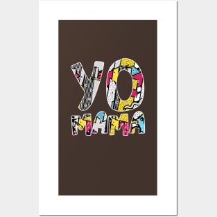 Yo Mama Tshirt. Funny 1990s Throwback Hip Hop Party T-Shirt Posters and Art